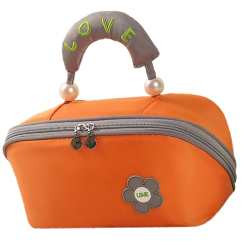 Stilvoller, wasserabweisender Make-up-Organizer, praktische Tragetasche für Kosmetik, Hautpflege, Fitnessstudio, Reisezubehör, stilvolle, wasserabweisende Make-up-Tasche, B, Mass Beauty von Songelt