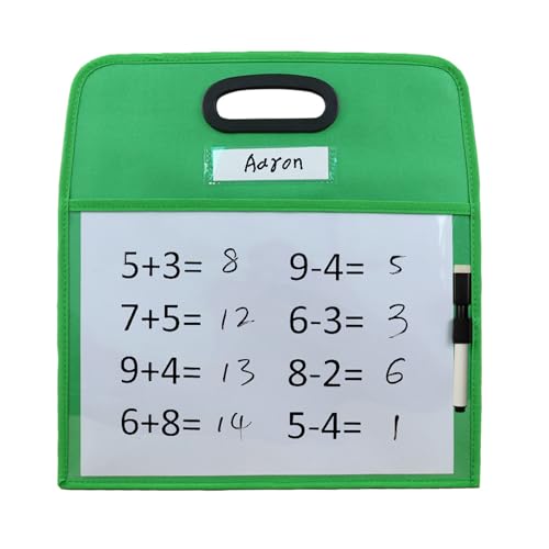 Write and Wipe Drawing Board Dry Brush Bag Pocket for Teaching Kids Transparent Reusable Dry Erasable Pockets Whiteboard Whiteboard Accessory Case, grün Write and Wipe Drawing Board Dry Brush Bag Pocket for Teaching Kids Transparent Reusable Dry Erasable Pockets Whiteboard Whiteboard Accessory Case, grün von Songelt