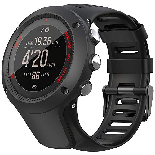 Songsier Armband Kompatibel mit Suunto Ambit 3/1/2/2S/2R/3 Sport/3 Run/3 Peak TPU Uhr Band Riemen weich Ersatz Uhr Band Riemen von Songsier