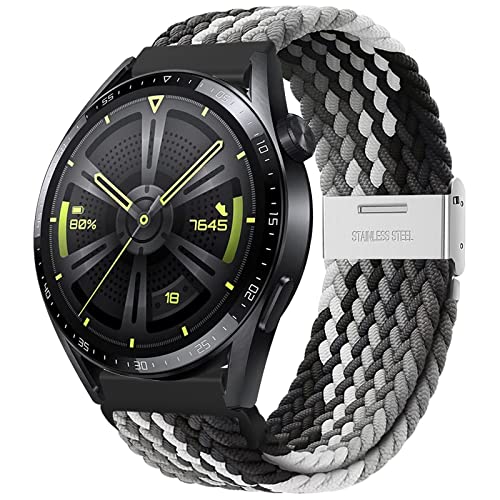 Songsier Armband für Huawei Watch GT 4 46mm/ GT 3 46mm/ GT 2 46mm/ GT, 22mm Verstellbares Atmungsaktives Weiches Stretch Uhrenarmband für Huawei Watch GT 3 Pro 46mm/ GT 2 Pro/GT 2e/ GT Runner von Songsier