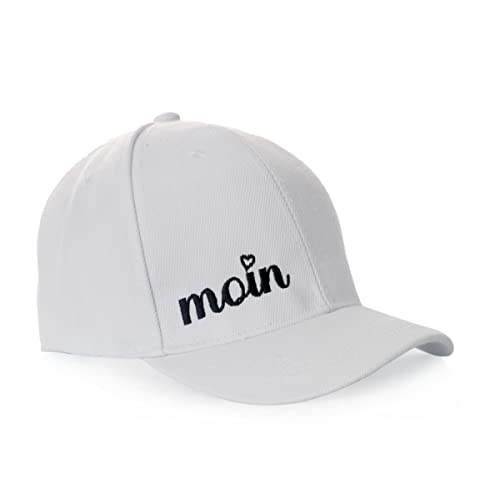 Sonia Originelli Baseball Cap Moin Herz Mütze maritim Snapback Unisex Farbe Weiß von Sonia Originelli