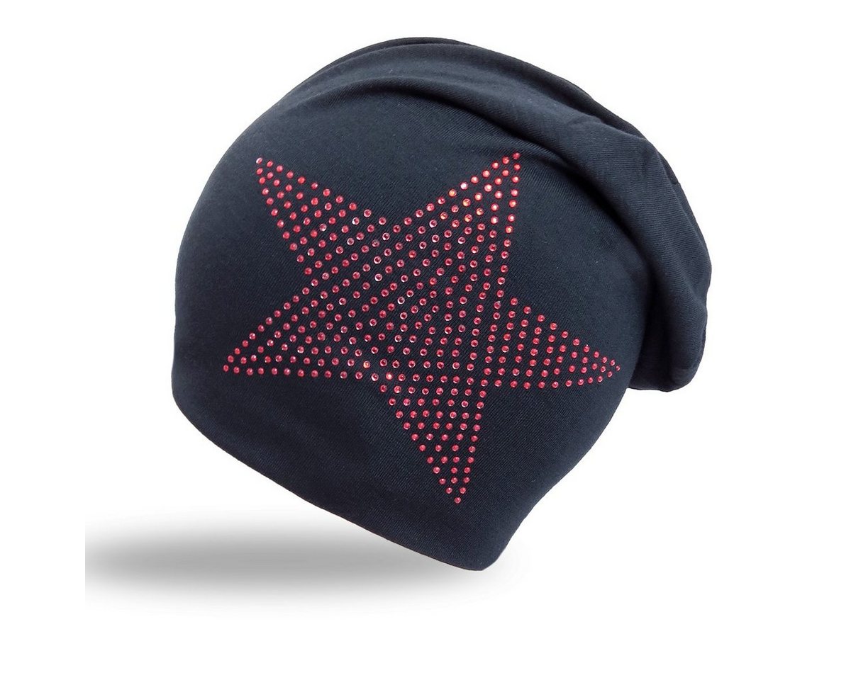 Sonia Originelli Beanie Beanie Mütze Prisma Stern" Strasssteine Mütze" von Sonia Originelli