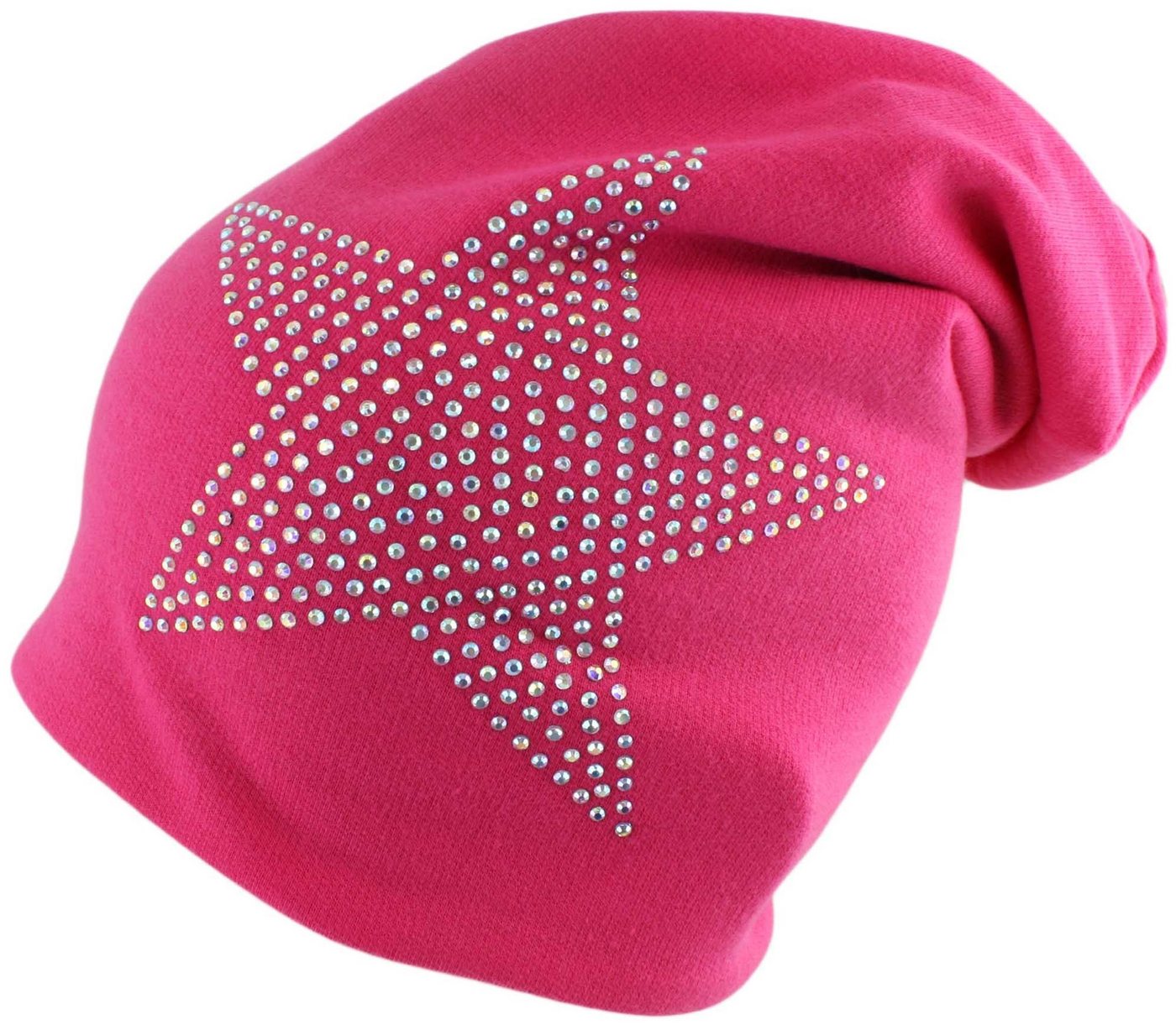 Sonia Originelli Beanie Kinder Fleece Beanie Stern Strass" Steine Winter" von Sonia Originelli