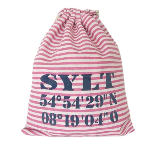 Sonia Originelli City-Turnbeutel Sylt Maritim Strand Beach Rucksack Farbe Rosa von Sonia Originelli