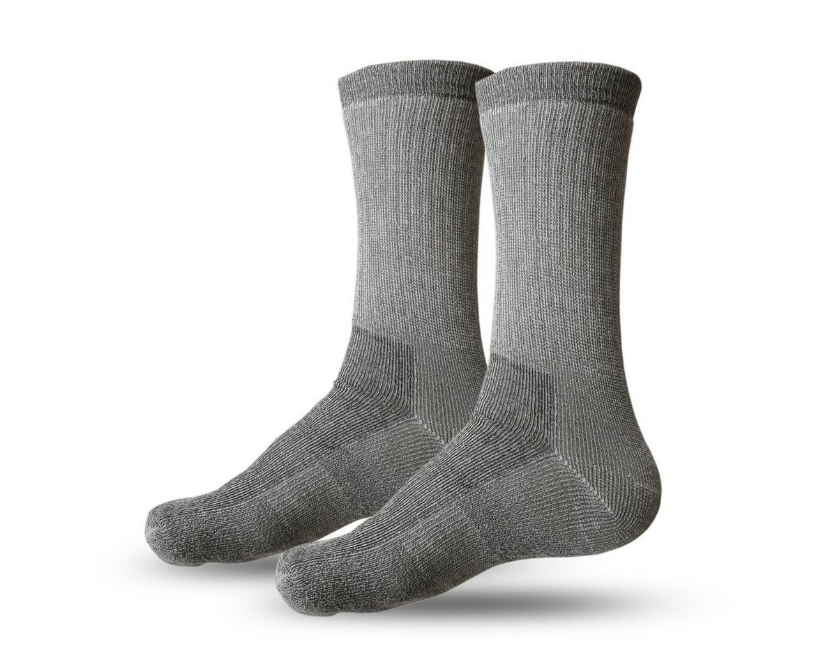 Sonia Originelli Norwegersocken 1 Paar Ski Socken Wolle Winter Unisex Strümpfe grau von Sonia Originelli