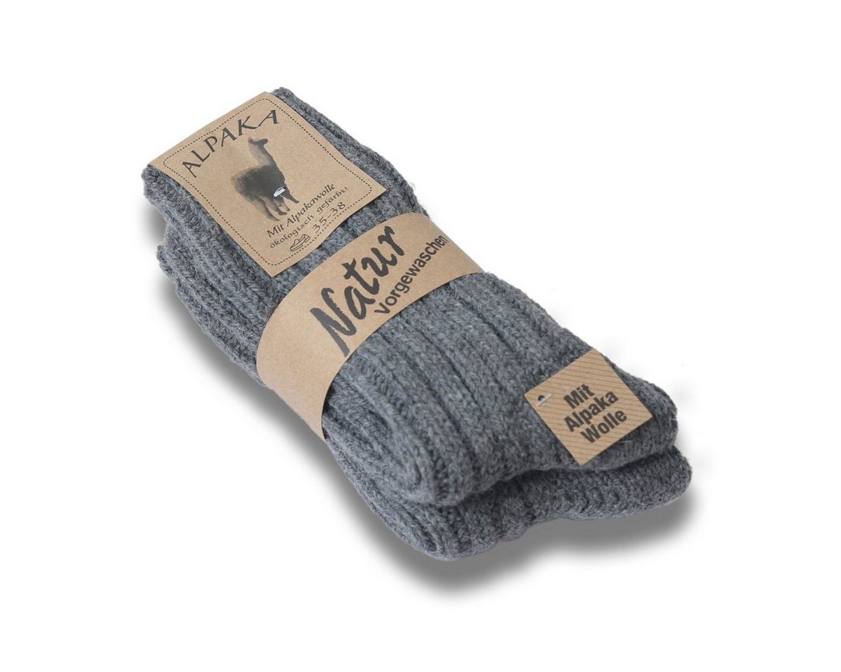 Sonia Originelli Norwegersocken 2 Paar Alpakasocke Dick" Winter Warm Schaf Wolle 2er-Set" von Sonia Originelli