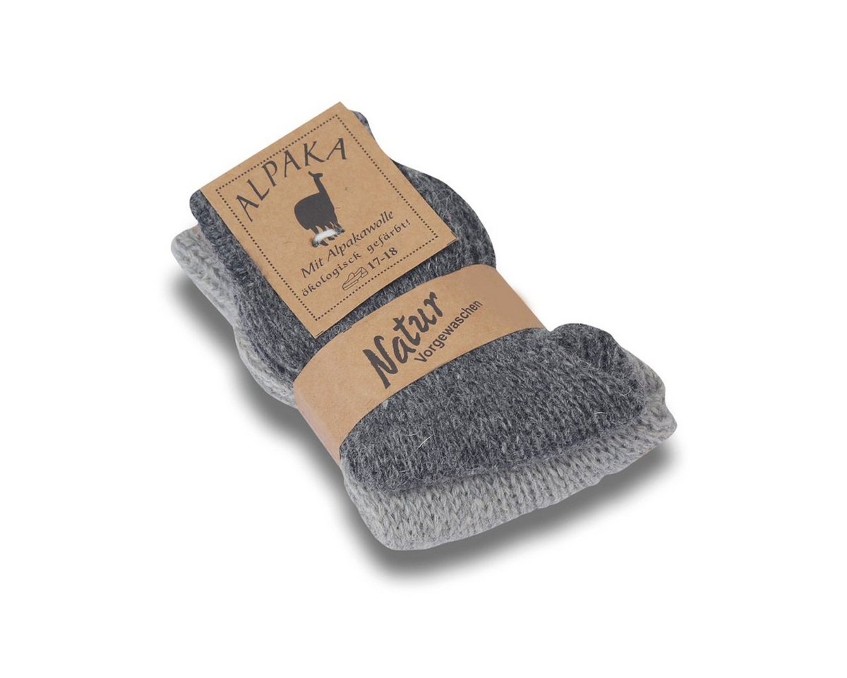 Sonia Originelli Norwegersocken 2 Paar Kindersocken Alpaka Umschlag Schaf Wolle 2er-Set von Sonia Originelli