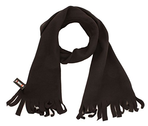 Sonia Originelli Schal Fleece Fransen Winter Einfarbig Farbe Schwarz von Sonia Originelli