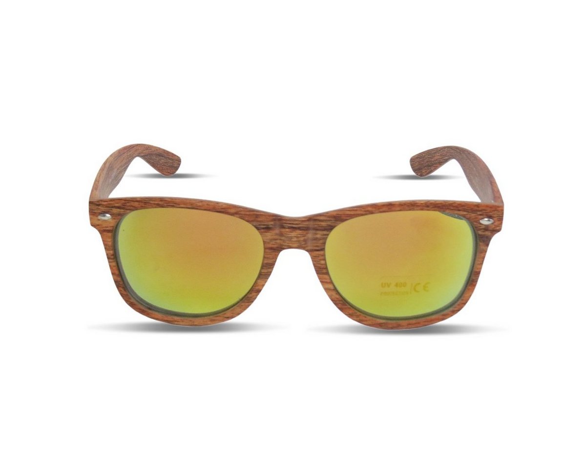 Sonia Originelli Sonnenbrille Sonnenbrille Wooden Classic" Verspiegelt Brille Sommer Onesize" von Sonia Originelli