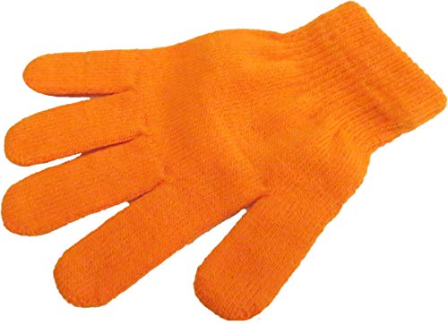 Sonia Originelli Strickhandschuhe Fingerhandschuhe Uni Neon knallig Unisex Farbe Orange von Sonia Originelli