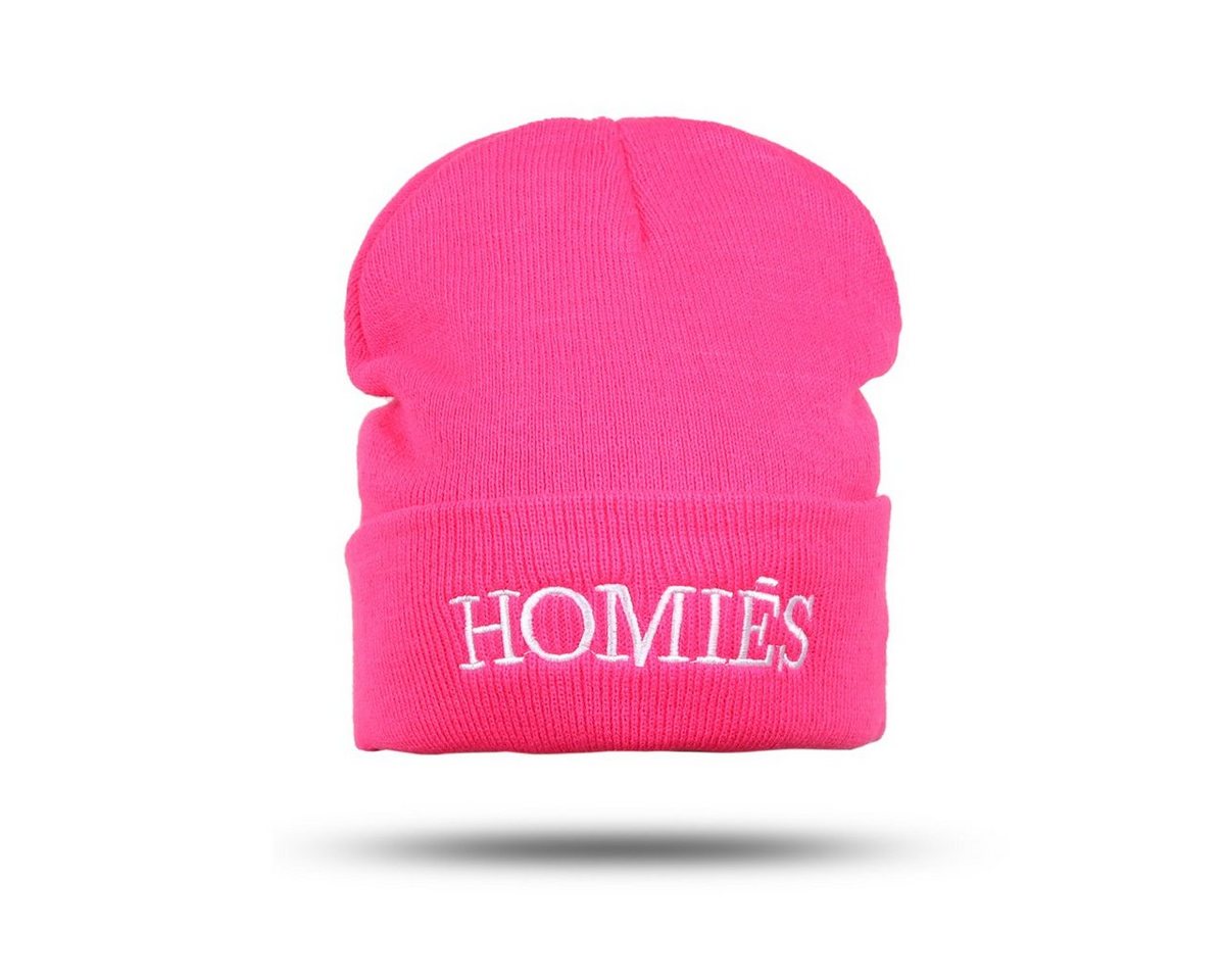 Sonia Originelli Strickmütze Statement Mütze Homies" Beanie Strick Uni Unisex Ungefüttert, Onesize, Umschlag" von Sonia Originelli