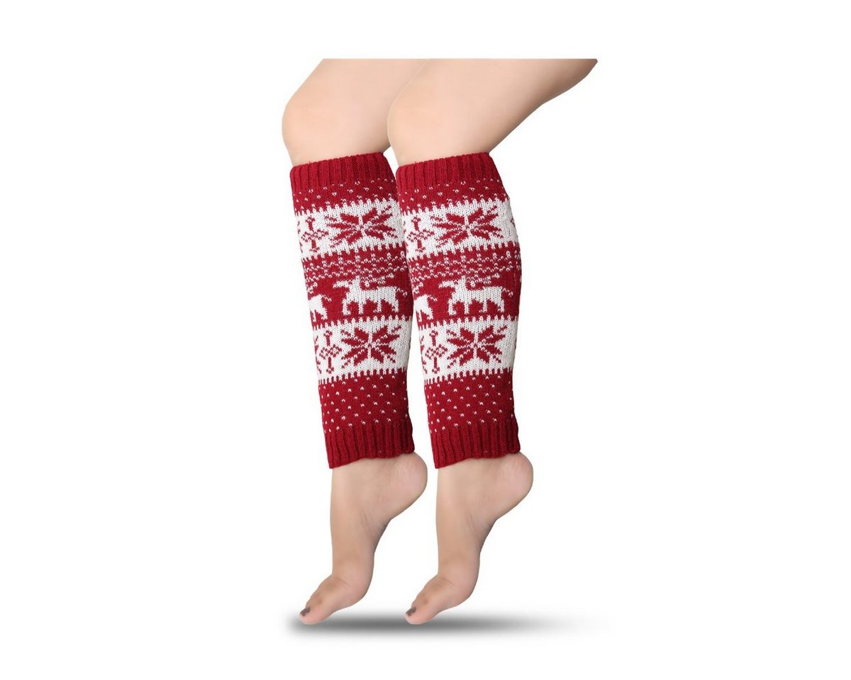 Sonia Originelli Norwegersocken 1 Paar Beinstulpen Norweger" Weihnachtsmuster Überzieher Warm Onesize" von Sonia Originelli