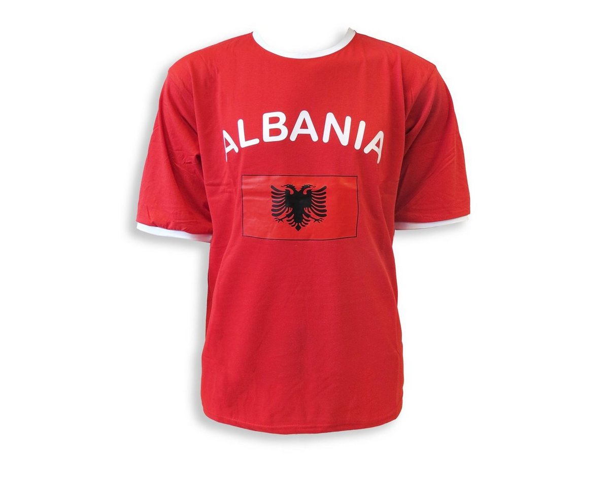 Sonia Originelli T-Shirt Fan-Shirt Albania" Unisex Fußball WM EM Herren T-Shirt" von Sonia Originelli