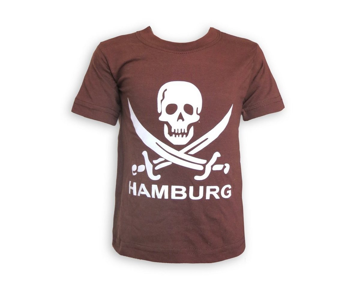 Sonia Originelli T-Shirt Kinder T-Shirt Hamburg Totenkopf" Pirat Baumwolle" von Sonia Originelli