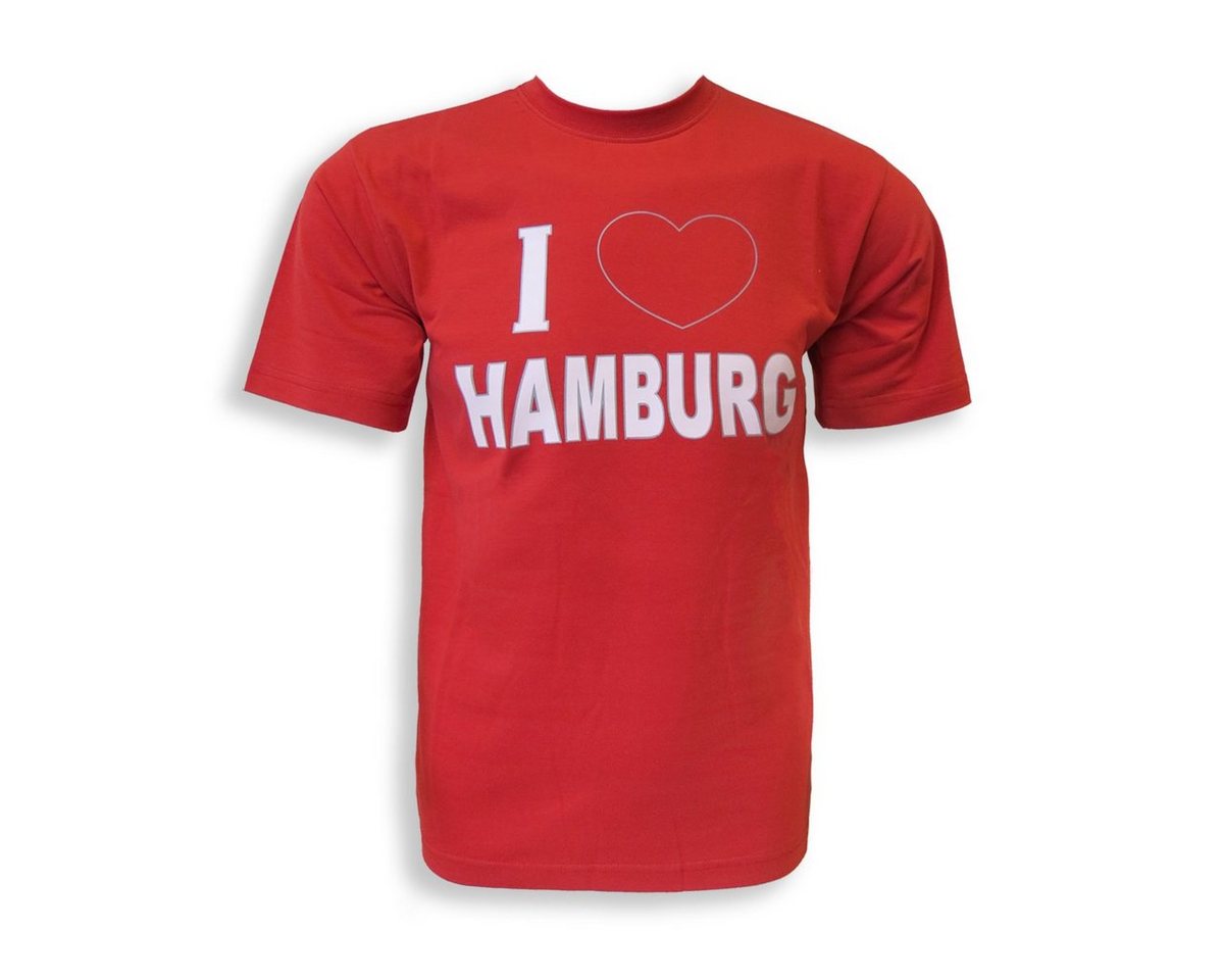 Sonia Originelli T-Shirt T-Shirt I Love Hamburg" Klassisch Baumwolle" von Sonia Originelli