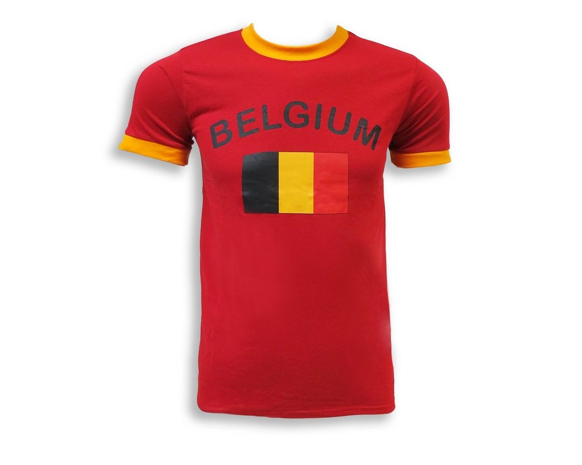 Sonia Originelli T-Shirt Fan-Shirt Belgium" Unisex Fußball WM EM Herren T-Shirt" von Sonia Originelli