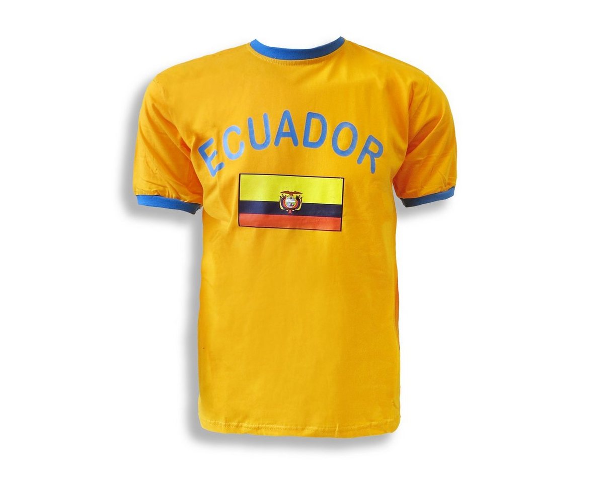 Sonia Originelli T-Shirt Fan-Shirt Ecuador" Unisex Fußball WM EM Herren T-Shirt" von Sonia Originelli