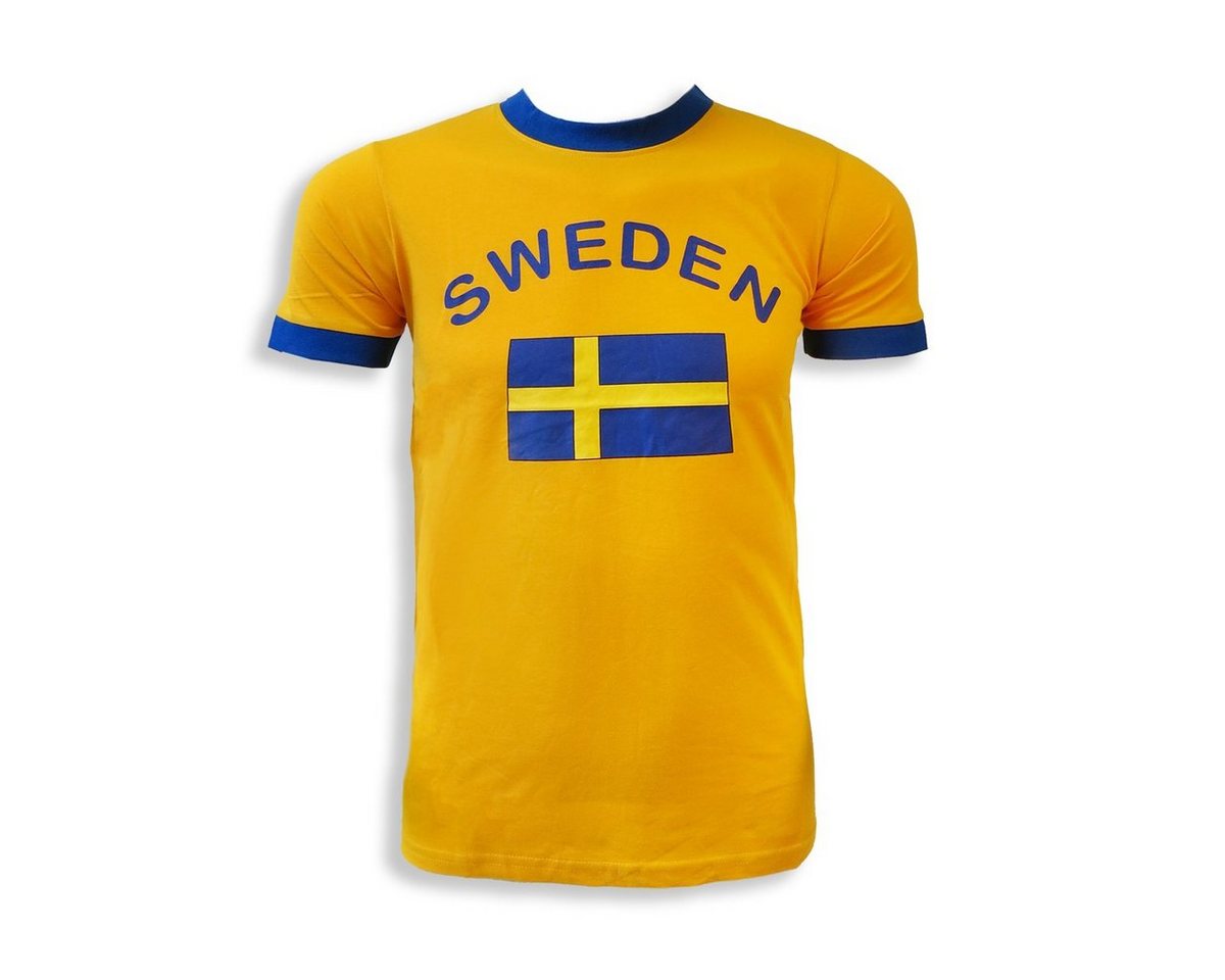 Sonia Originelli T-Shirt Fan-Shirt Sweden" Unisex Fußball WM EM Herren T-Shirt" von Sonia Originelli