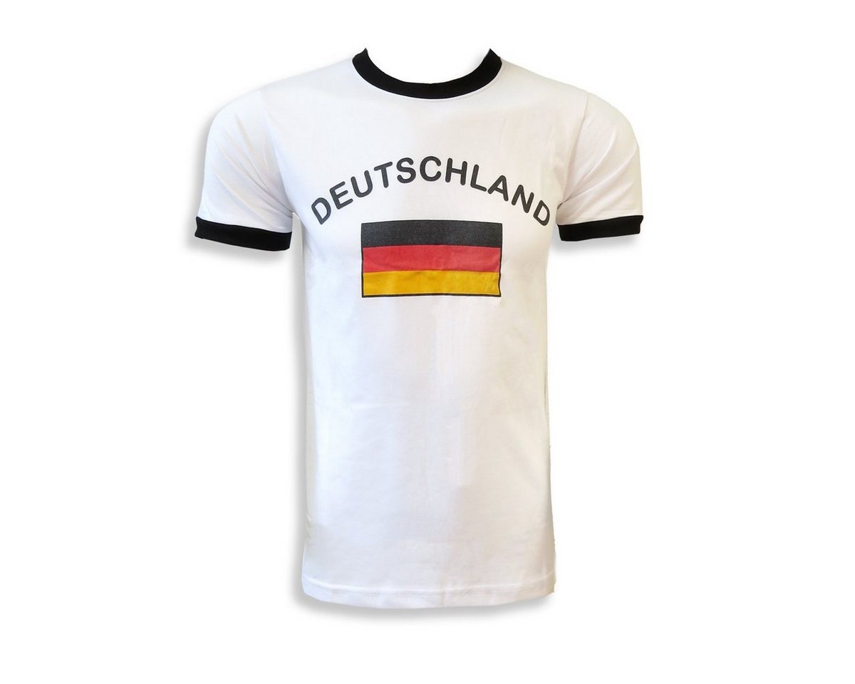 Sonia Originelli T-Shirt Fan-Shirt Deutschland" Unisex Fußball WM EM Herren T-Shirt" von Sonia Originelli