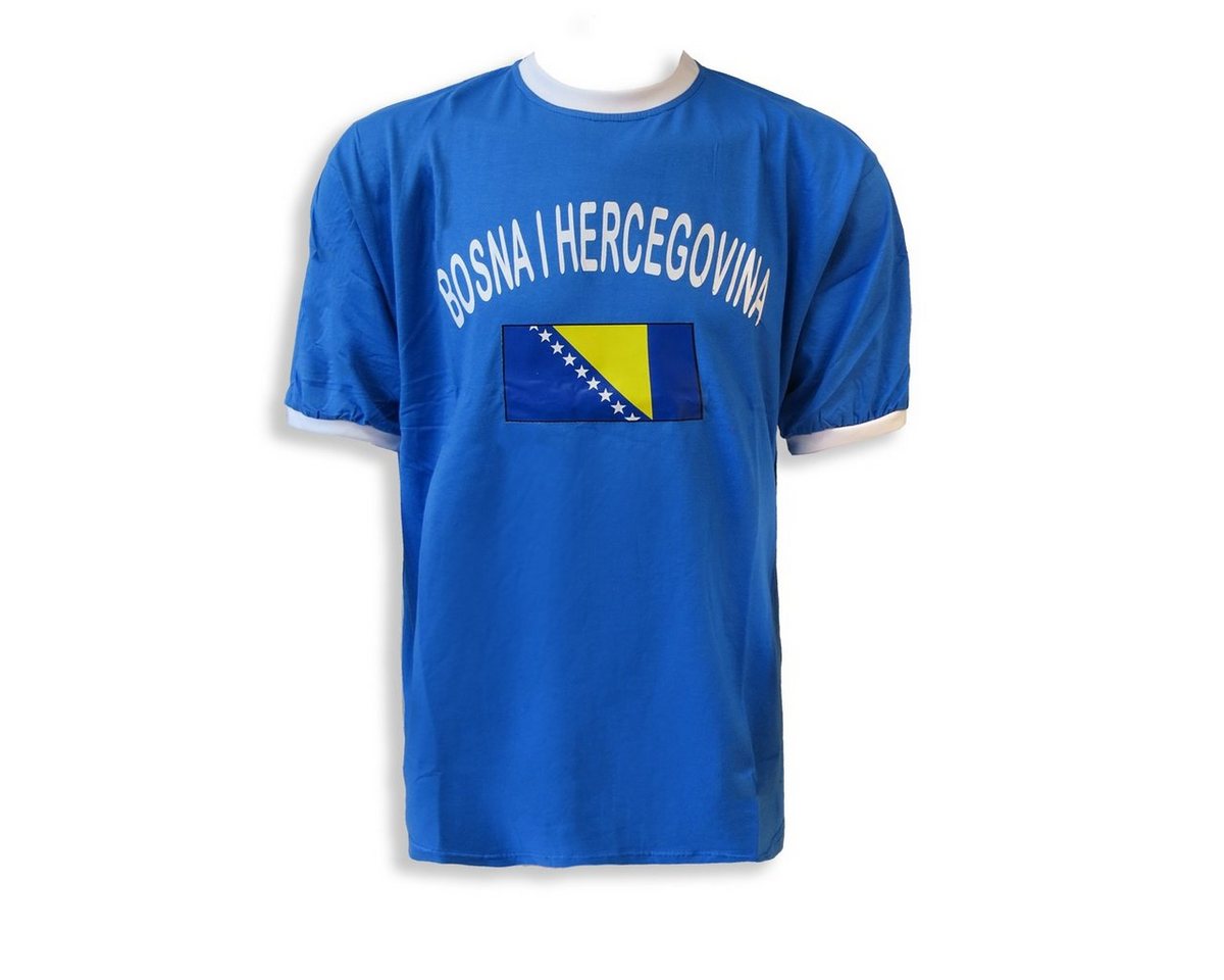 Sonia Originelli T-Shirt Fan-Shirt Bosna Hercegovina" Unisex Fußball WM EM Herren T-Shirt" von Sonia Originelli