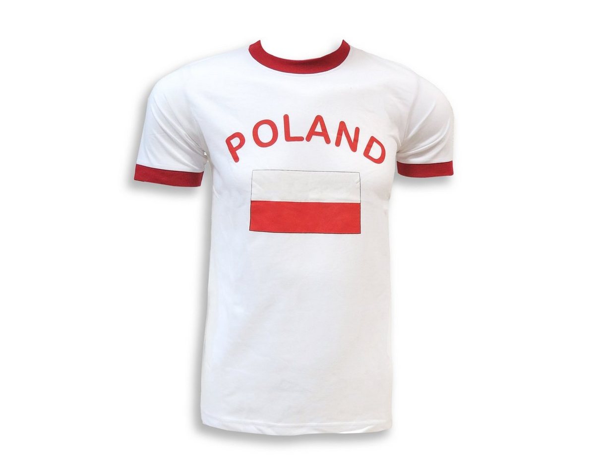 Sonia Originelli T-Shirt Fan-Shirt Polska" Unisex Fußball WM EM Herren T-Shirt" von Sonia Originelli