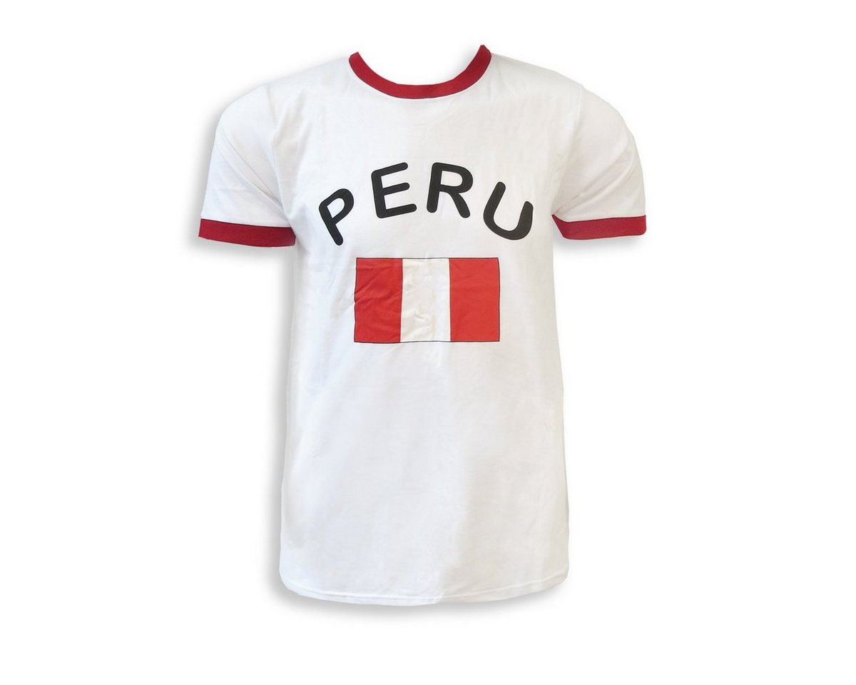 Sonia Originelli T-Shirt Fan-Shirt Peru" Unisex Fußball WM EM Herren T-Shirt" von Sonia Originelli