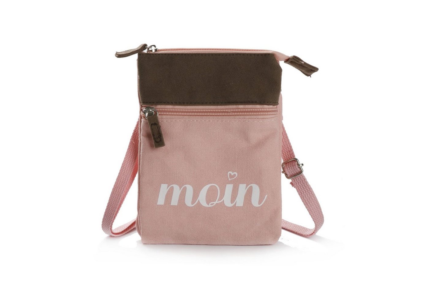 Sonia Originelli Umhängetasche Crossbody Bag Brustbeutel maritim Moin Herz von Sonia Originelli