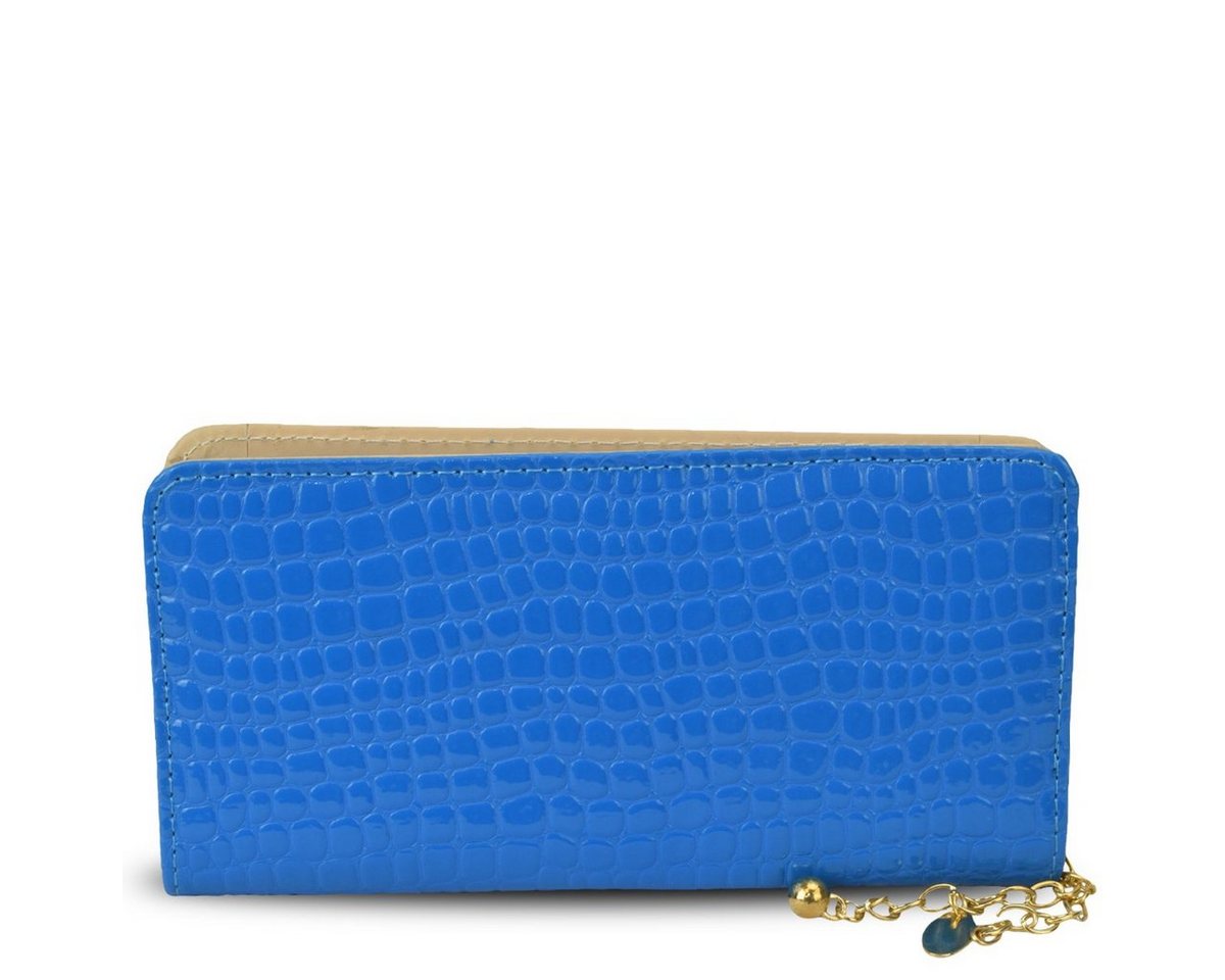 Sonia Originelli Umhängetasche Portemonnaie Clutch Lackoptik glänzend, Reißverschluss von Sonia Originelli