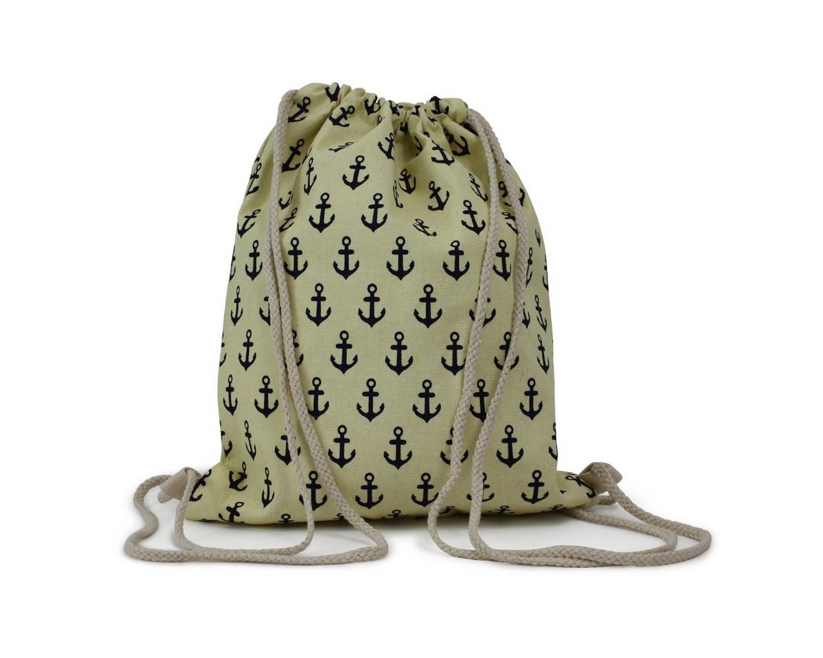 Sonia Originelli Umhängetasche Turnbeutel Mini Anker" Maritim Strand Beach Rucksack" von Sonia Originelli