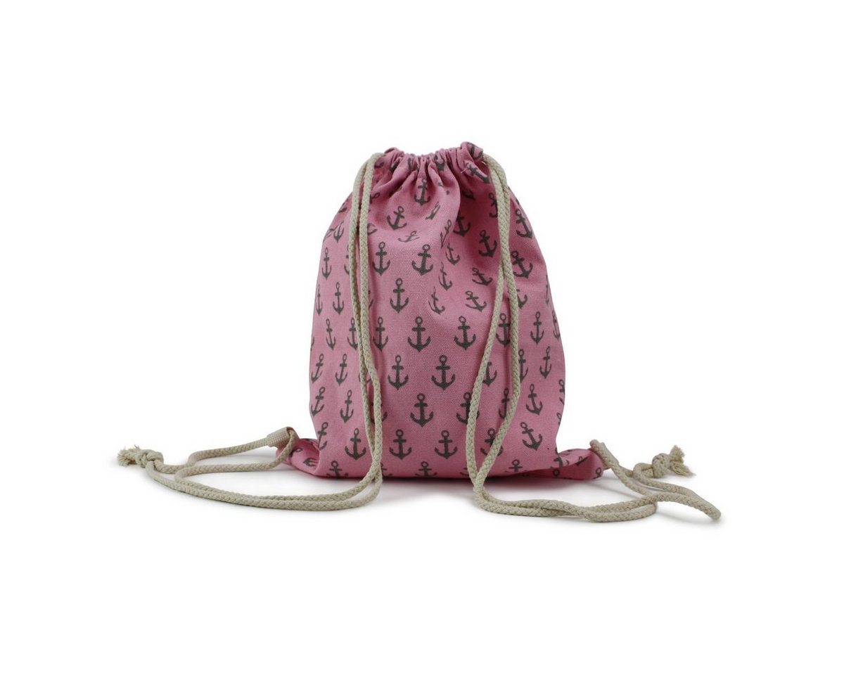 Sonia Originelli Umhängetasche Turnbeutel "Mini Anker" Maritim Strand Beach Rucksack von Sonia Originelli