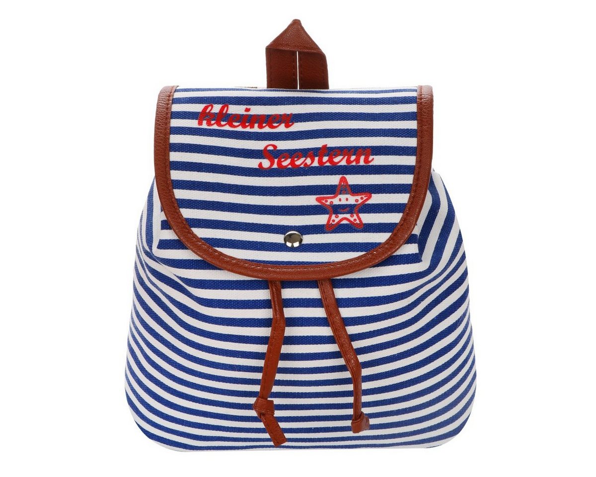 Sonia Originelli Umhängetasche XS Rucksack kleiner Seestern" Streifen Maritim Daypack" von Sonia Originelli