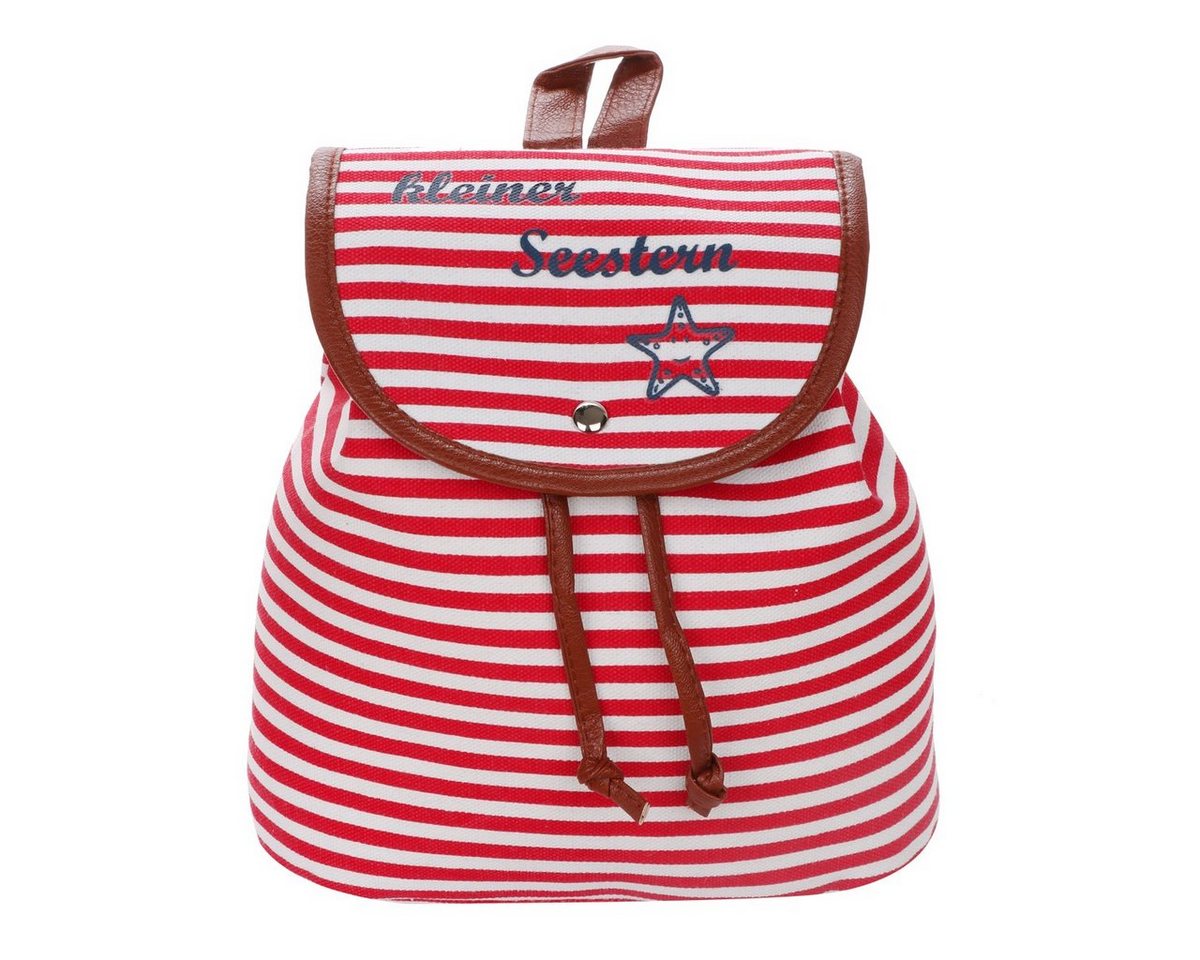 Sonia Originelli Umhängetasche XS Rucksack kleiner Seestern" Streifen Maritim Daypack" von Sonia Originelli