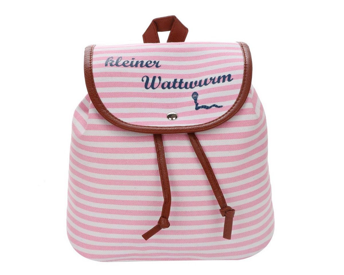 Sonia Originelli Umhängetasche XS Rucksack kleiner Wattwurm" Streifen Maritim Daypack" von Sonia Originelli