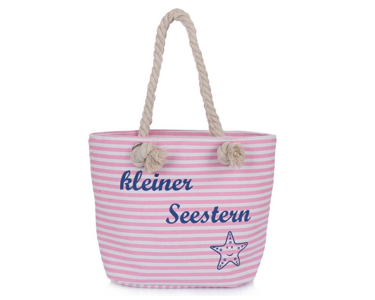 Sonia Originelli Umhängetasche XS Shopper kleiner Seestern" Tasche Maritim Streifen, kleine Innentasche mit Reißverschluss" von Sonia Originelli