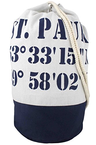 Sonia Originelli XL Seesack St. Pauli Marinesack Bag Maritim Farbe Marineblau von Sonia Originelli