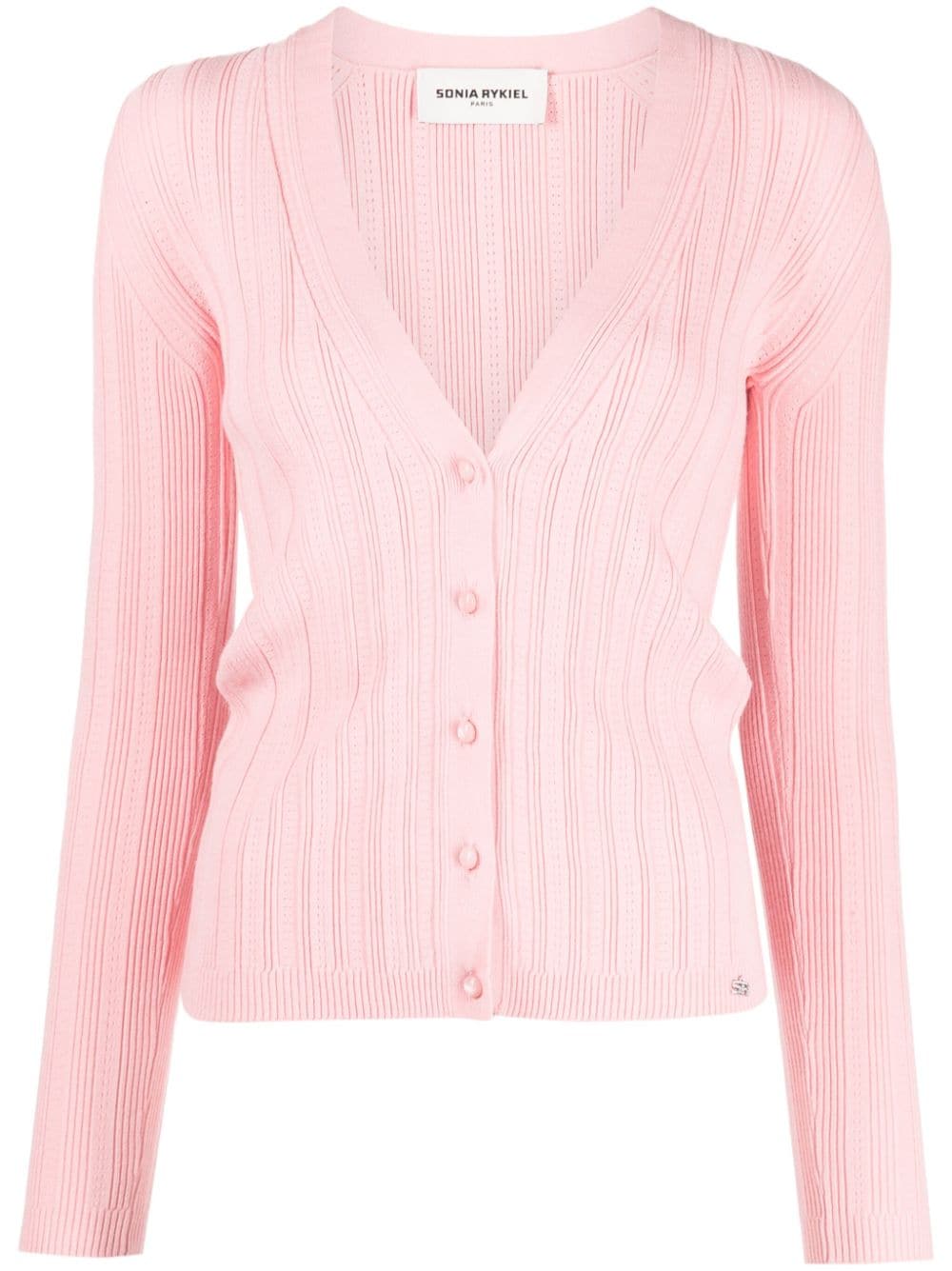 Sonia Rykiel Cardigan mit V-Ausschnitt - Rosa von Sonia Rykiel