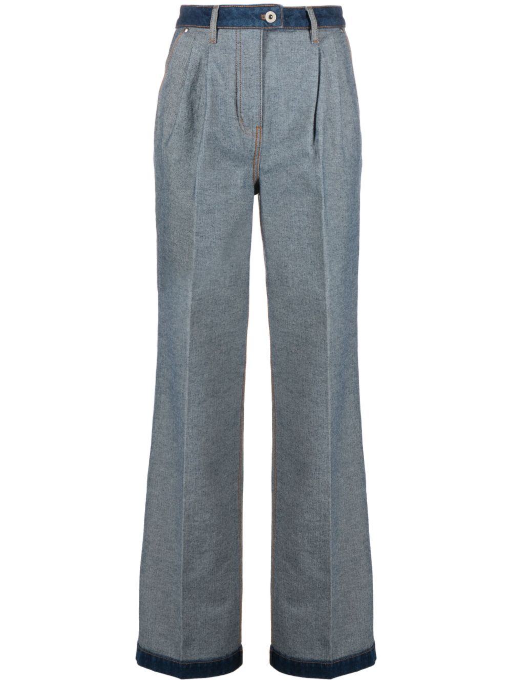 Sonia Rykiel Hoch sitzende Straight-Leg-Jeans - Blau von Sonia Rykiel