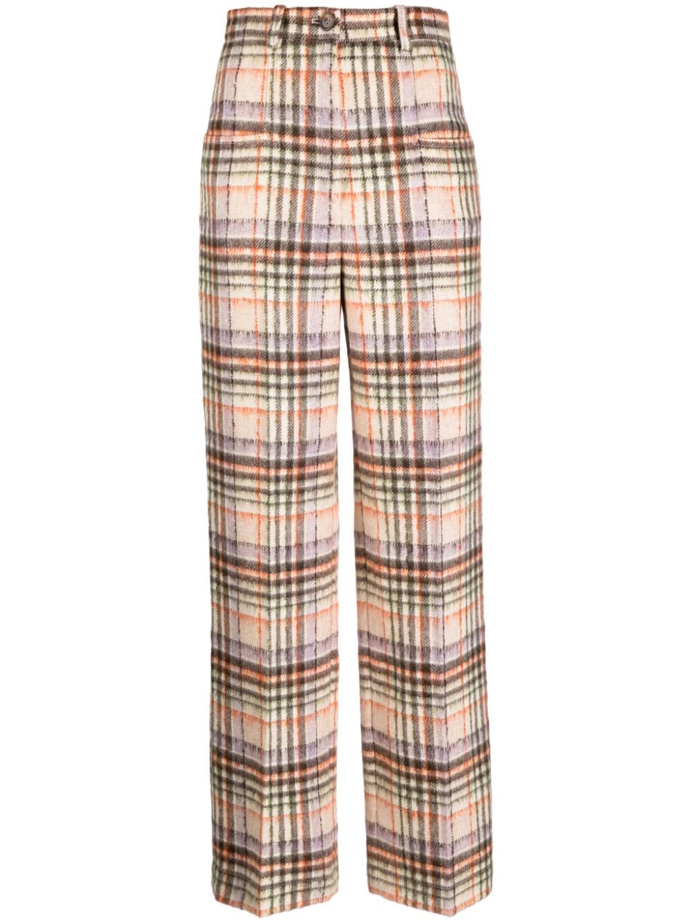 Sonia Rykiel Karierte Straight-Leg-Hose - Braun von Sonia Rykiel