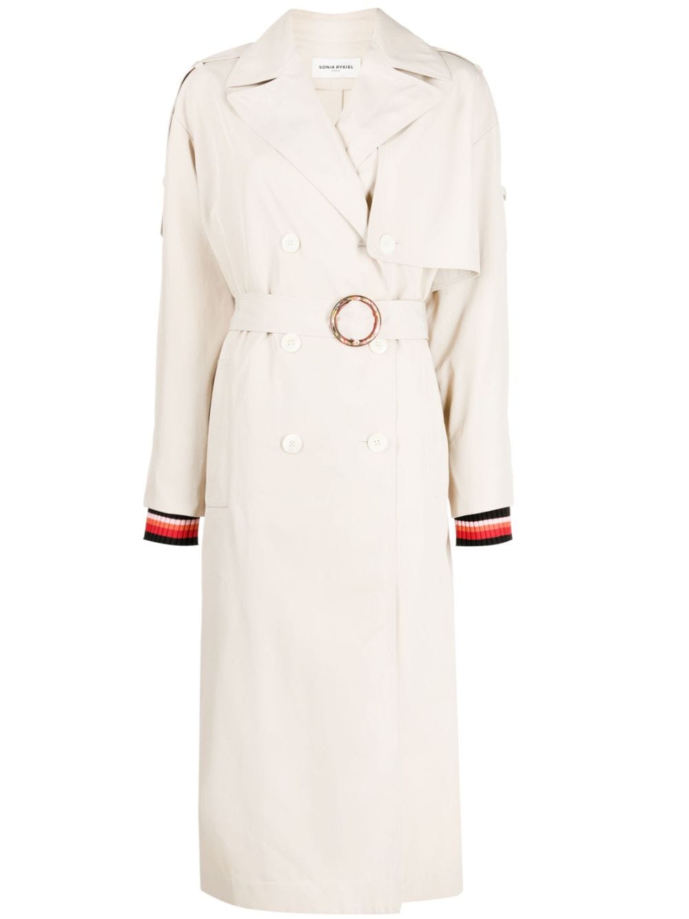 Sonia Rykiel Trenchcoat mit Streifendetail - Nude von Sonia Rykiel