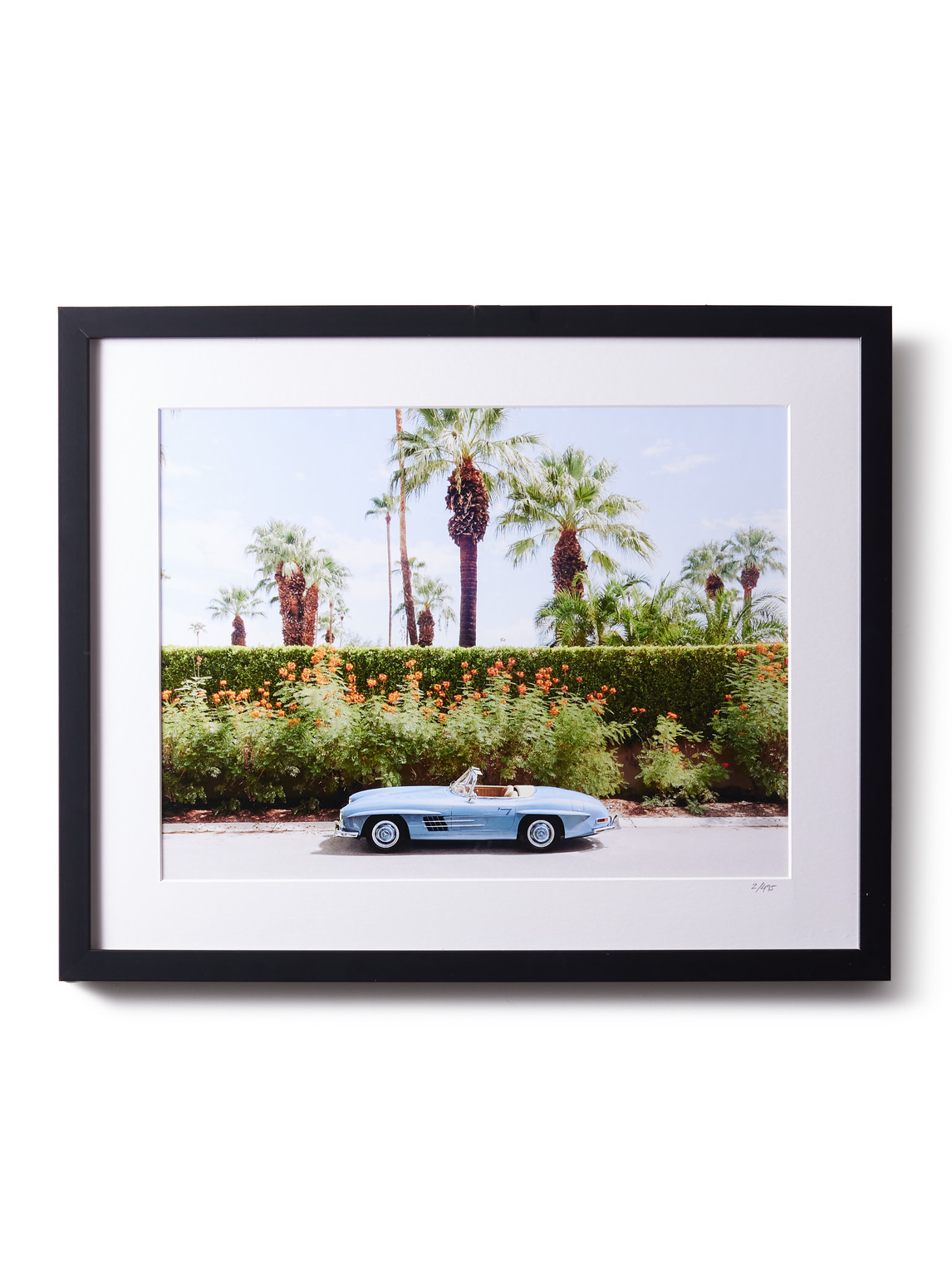 Sonic Editions - Framed Vintage Mercedes-Benz 300 SL Roadster Print, 16" x 20" - Men - Black von Sonic Editions