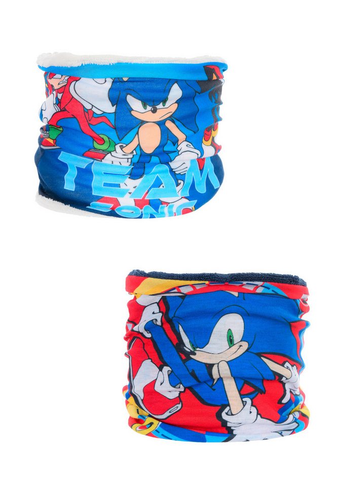 Sonic SEGA Loop Schlauchschal Kinder Doppelpack mit Motiv und Fleecefutter von Sonic  SEGA