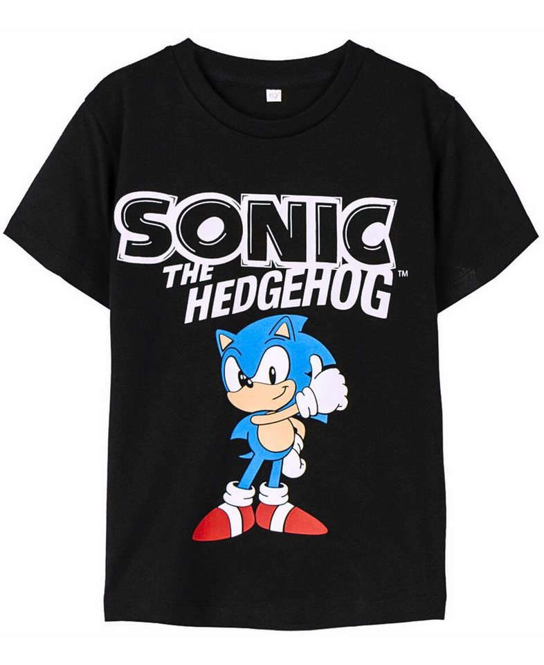 Sonic SEGA T-Shirt Jungen Kurzarmshirt aus Jersey Gr. 110- 152 cm von Sonic  SEGA