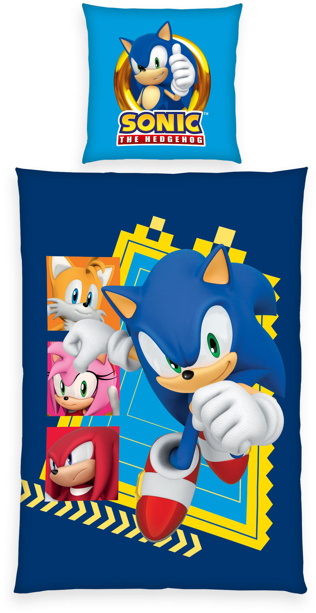 Sonic SEGA Bettwäsche "Sonic" 2 Stk. tlg. Wendebettwäsche von Sonic Sega