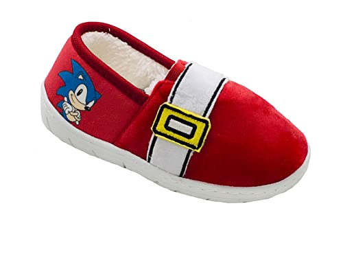 Sonic The Hedgehog, Hausschuhe für Jungen oder Mädchen, Sonic-Schuhe, Rot, Größe 13 UK, 32 EU von Sonic The Hedgehog