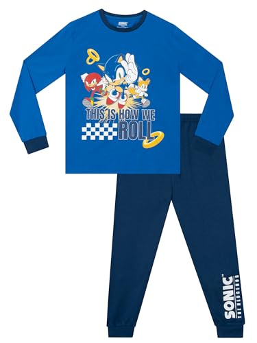 Sonic Schlafanzug | Schlafanzüge Für Jungen | Jungen Pyjama | Blau 116 von Sonic The Hedgehog