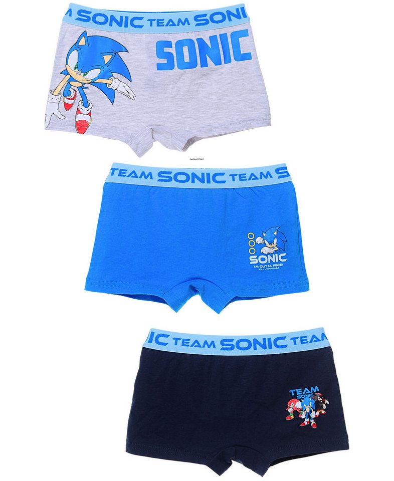 Sonic The Hedgehog Boxershorts SEGA (4-St) Jungen Unterwäsche - Kinder Unterhose Set von Sonic The Hedgehog