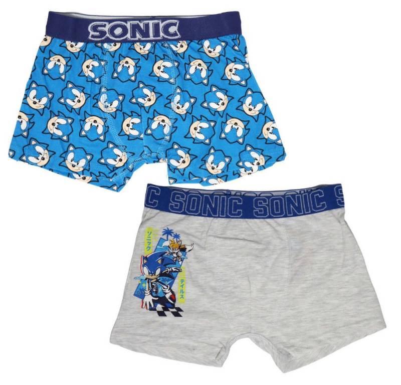 Sonic The Hedgehog Boxershorts Sonic the Hedgehog Jungen Boxershorts Unterhose 2er Pack Gr. 92 bis 128 von Sonic The Hedgehog