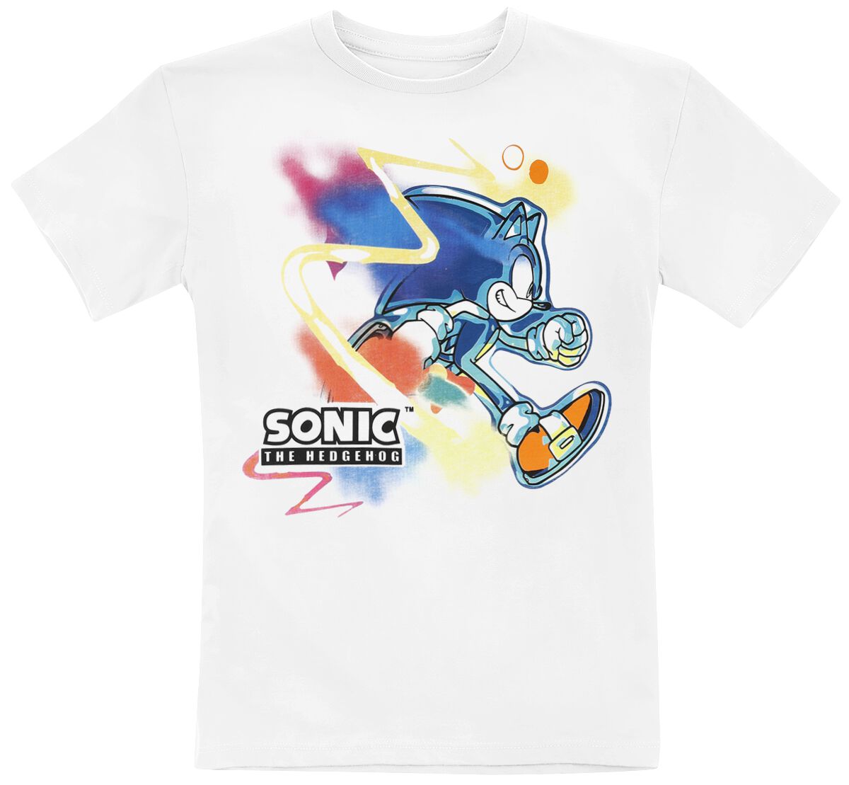 Sonic The Hedgehog - Gaming T-Shirt - Kids - Sonic Face - 104 bis 164 - Größe 104 - weiß von Sonic The Hedgehog