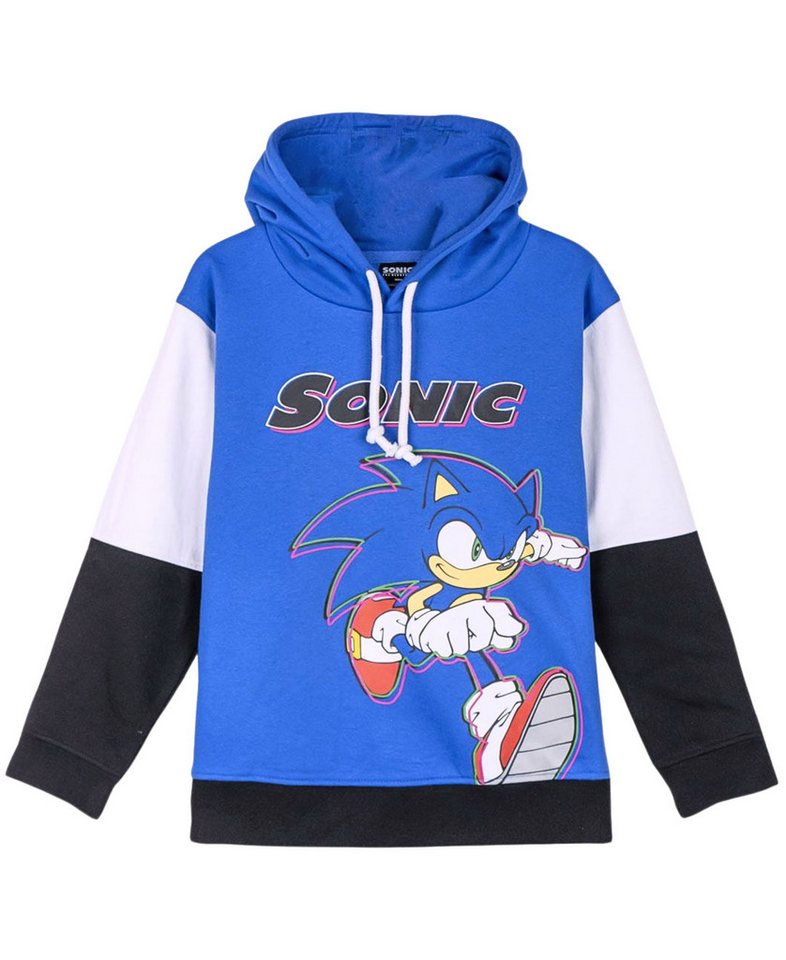 Sonic The Hedgehog Hoodie SEGA Jungen Kapuzenpullover Größe 110 -152 cm von Sonic The Hedgehog