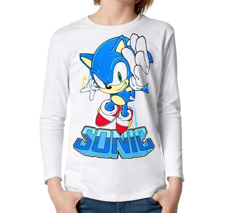 Sonic The Hedgehog Langarmshirt Sonic Longsleeve langarm T-Shirt Pulli Pullover 6-12 Jahre Kinder Langarm T-Shirt Sonic Jungen + Mädchen Sonic The Hedgehog Langarmshirt Sonic Longsleeve langarm T-Shirt Pulli Pullover 6-12 Jahre Kinder Langarm T-Shirt Sonic Jungen + Mädchen von Sonic The Hedgehog